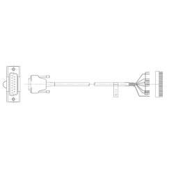 15-контактный контроллерный разъем OSI-D к 15-контактному адаптеру D-типа с кабелем длиной 3 м (9,8 фута). RENISHAW